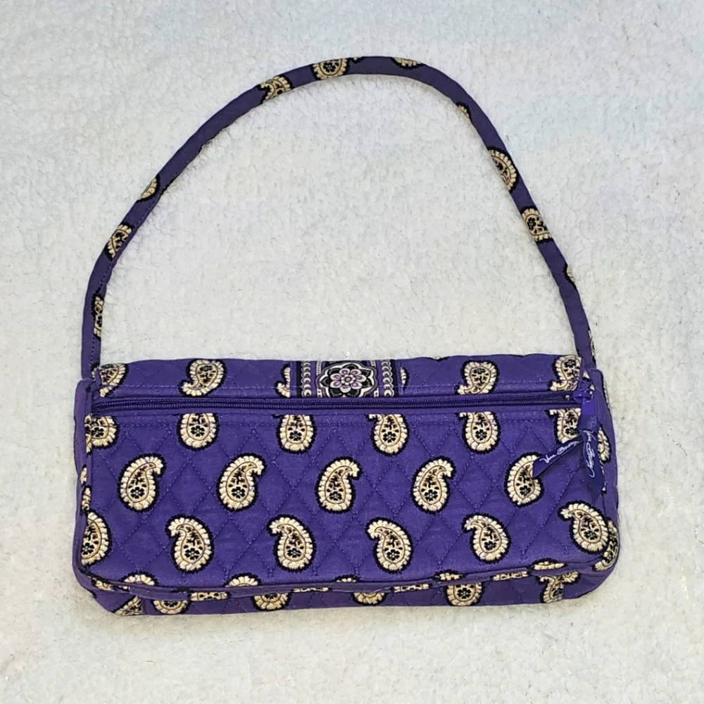 Retired Vintage VERA BRADLEY SIMPLY VIOLET PURPLE BAG KNOT CLUTCH PURSE - Picture 6 of 6